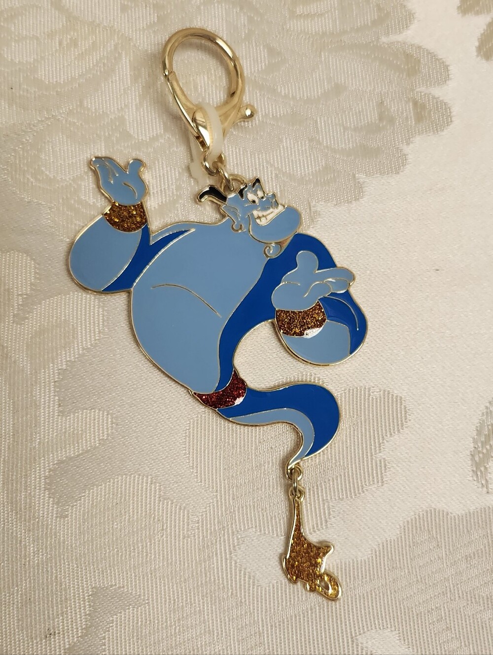 Disney Store Genie FLAIR BAG CHARM With Lobster Clasp - Glitter